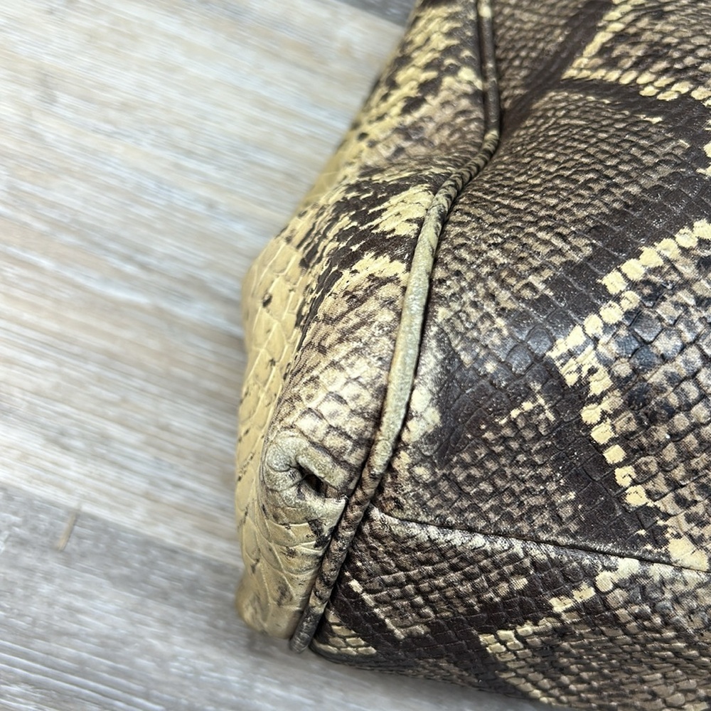 Coach Minetta Crossbody Python Embossed Leather S… - image 6